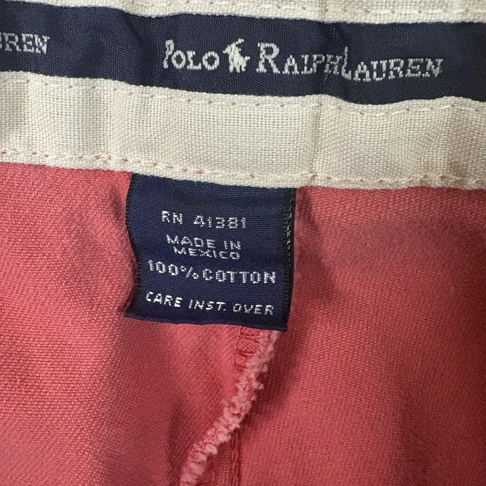 Polo Ralph Lauren Men's 40.5 Pink Tyler Shorts Cotton Pleated Chino Casual